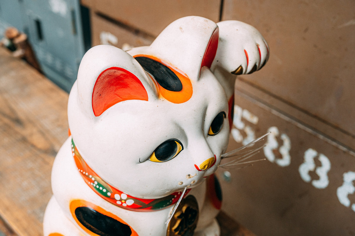 白・「福寿」小判・貯金箱